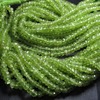 whoalsalle - 10 strand x 14 inches - so - gorgeous - parrot - green - peridot - micro faceted - beads size 3 mm approx